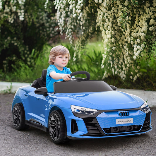 12V Kids Electric Ride-On Car Licensed Audi RS e-tron GT Gas Scooters 0
