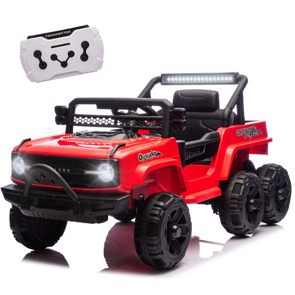 12V Kids Electric Ride-On Jeep Truck with Remote Control and Power Wheels Battery