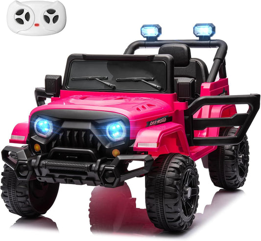 12V Kids Electric Ride-On Truck Car with Remote Control, Twin 35W Motors, 3.5 MPH Max Speed Gas Scooters 0
