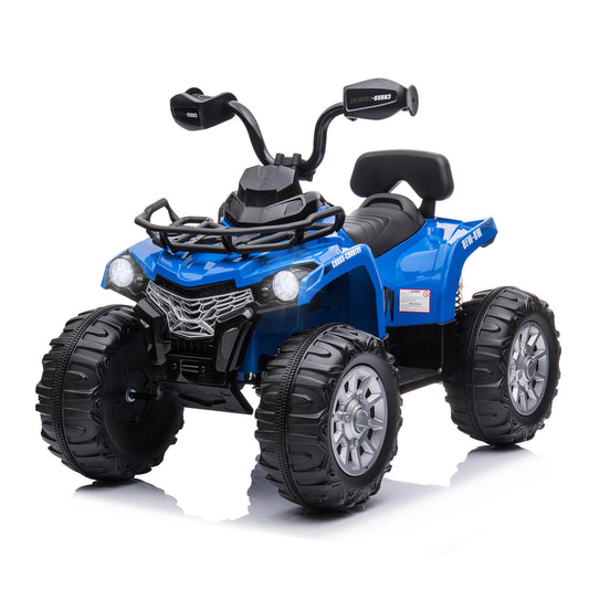 12V Kids Electric Ride-On ATV 4-Wheeler Quad Toy Car with 2 Speeds, Headlights, and MP3 Player Gas Scooters 0