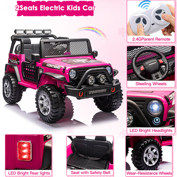 12V Electric Ride-On Power Wheel ATV Truck Car for Kids Ages 3-8