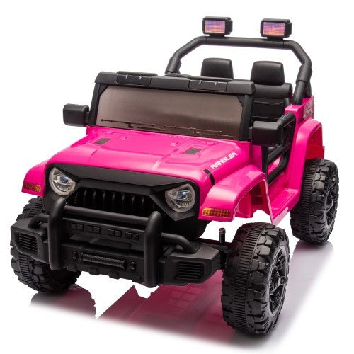 12V Kids Electric Ride-On Car with Parental Control Dual Drive and Four-Wheel Suspension Gas Scooters 0