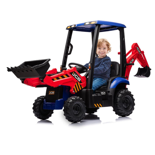 12V Kids Electric Ride-On Vehicle 4-in-1 Excavator and Bulldozer with Remote Control Gas Scooters 0
