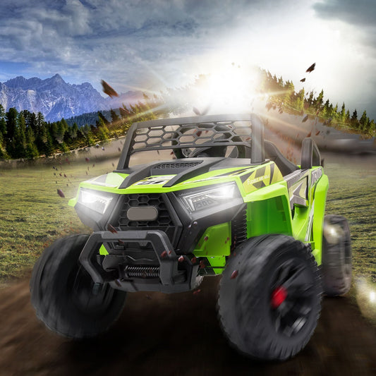12V Kids Electric Ride-On Mini UTV with Front LED Lights and Horn Gas Scooters 0