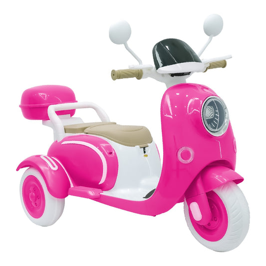 12V Electric Ride-On Motorcycle for Girls with Battery and LED Lights Gas Scooters 0