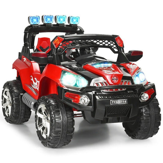 12V Kids Electric Ride-On SUV Car with Remote Control and LED Lights Gas Scooters 0