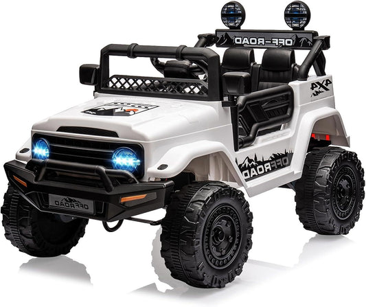 12V Electric Kids Ride-On Jeep Car with Battery Power, LED Lights, and Remote Control Gas Scooters 0