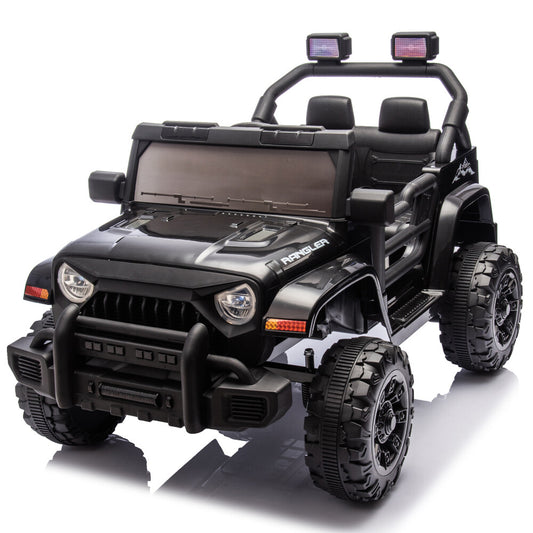 12V Electric Kids Ride-On Jeep with Remote Control, Battery Powered Car with LED Wheels Gas Scooters 0
