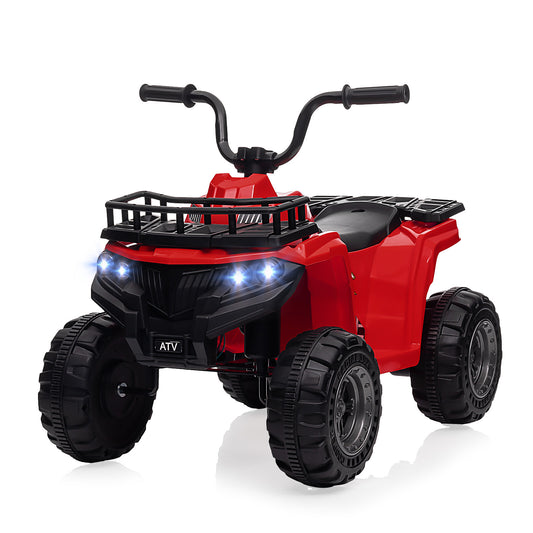 12V Battery-Powered Electric Ride-On Car for Kids with LED Lights Gas Scooters 0