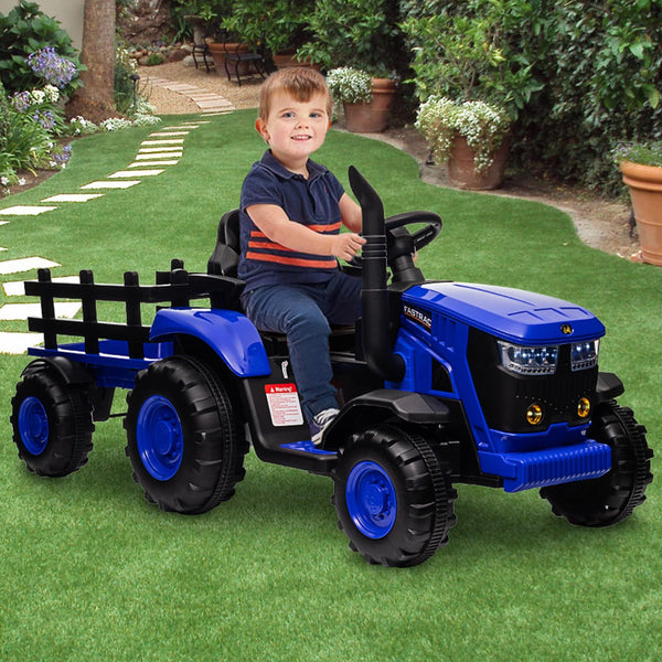12V Electric Kids Ride-On Tractor with Remote Control Toy Car Gift