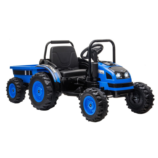 12V Kids Ride-On Tractor with Trailer, Remote Control, and Music Gas Scooters 0