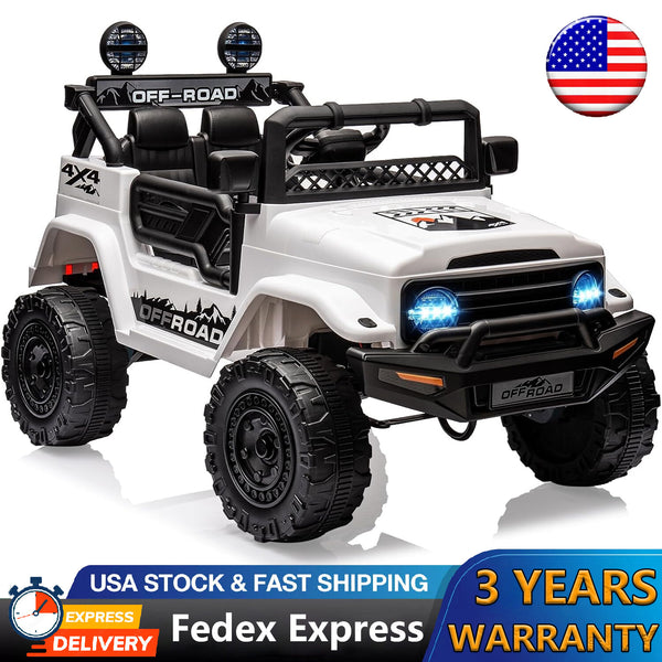 12V Battery-Powered Kids Ride-On Electric Truck with Remote Control and Music