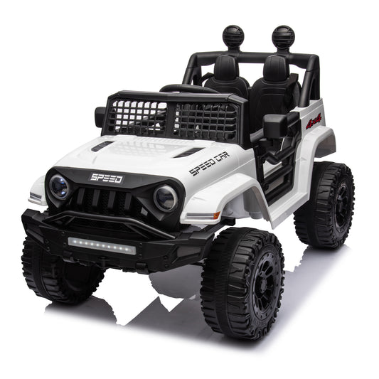 12V Kids Electric Ride-On Truck Car Toy with 3 Speeds and Remote Control Gas Scooters Variant 0