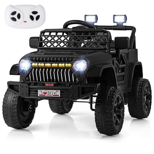 12V Battery-Powered Kids Electric Ride-On Truck Car with 3 Speeds for Toddlers
