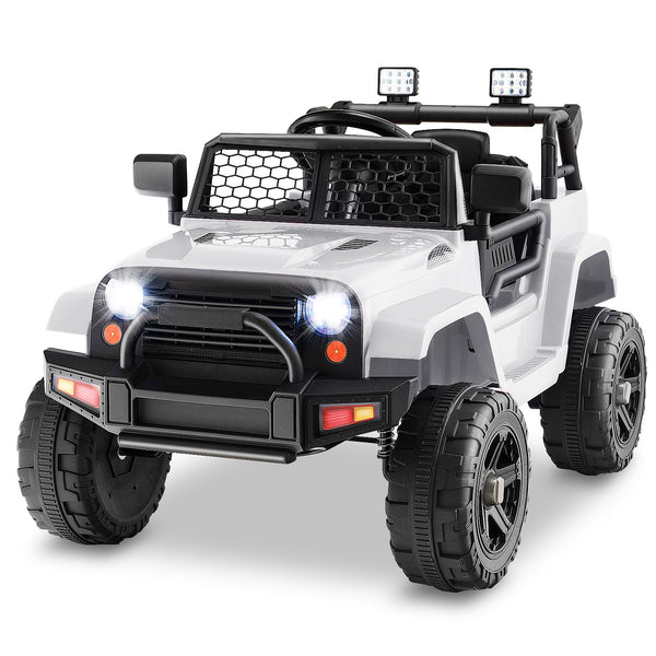 12V Kids Electric Ride-On Truck Car with Remote Control, Music, and Lights