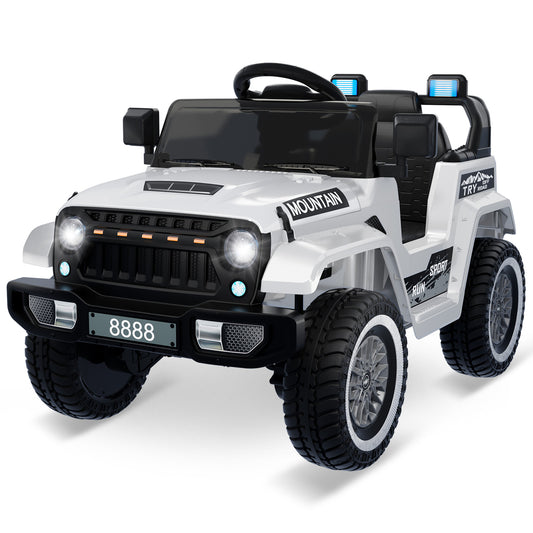 12V Kids Electric Ride-On Truck Car with Remote Control and 3-Speed Settings Gas Scooters 0
