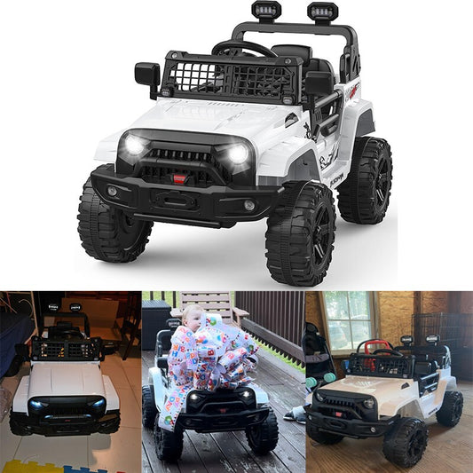12V Kids Electric Ride-On Truck and Car with Parent Remote Control and LED Lights Gas Scooters 0