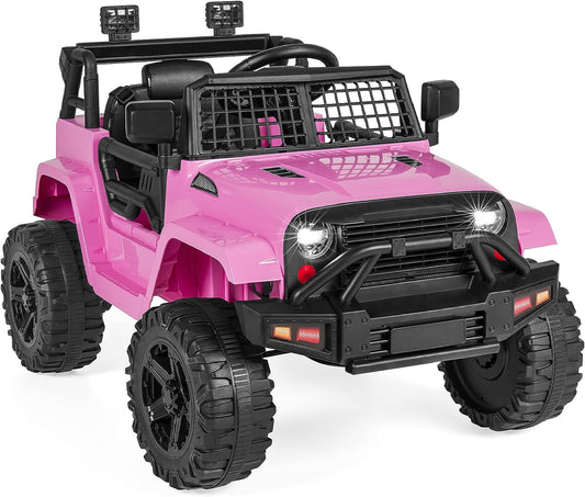 12V Kids Ride-On Truck Car with Parent Remote Control, Spring Suspension, and LED Lights Gas Scooters 0