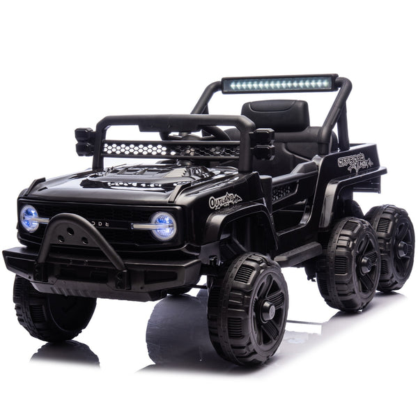 12V Electric Kids Ride-On Jeep Truck Toy Car with 6 Wheels and Remote Control Battery Powered
