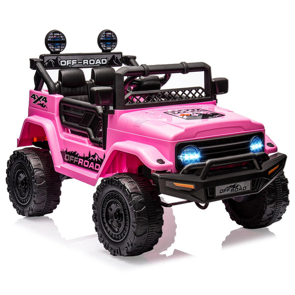 12V Kids Ride-On Truck with Remote Control, Spring Suspension, and Bluetooth Connectivity