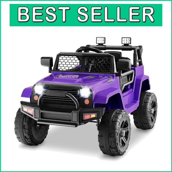 12V Kids Ride-On Truck with Safety Features and MP3 Player for Children