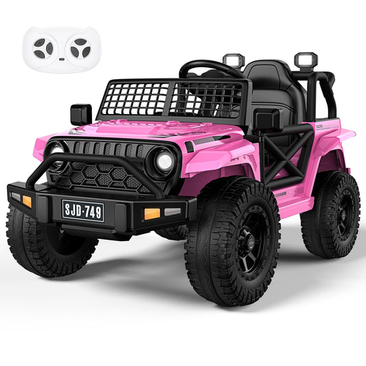 12V Electric Ride-On Jeep Truck for Toddlers with 7Ah Large Battery Gas Scooters 0