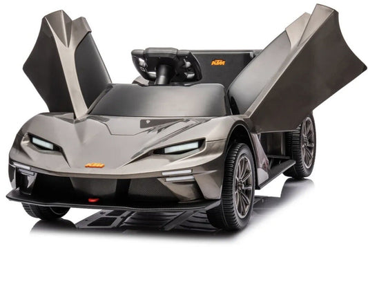 12V Ride-On Car Toy for Ages 3-6 with Bluetooth and LED Lights, No Remote Control Gas Scooters 0