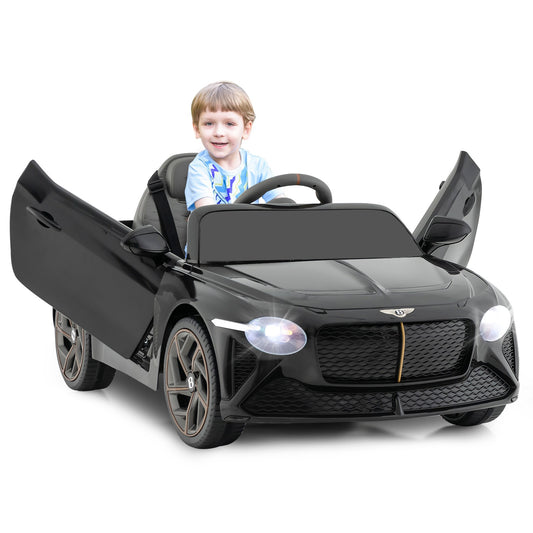 12V Licensed Bentley Bacalar Kids Electric Ride-On Car with Remote Control Black Gas Scooters 0