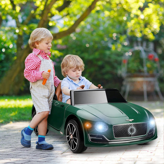 12V Licensed Bentley Style Kids Ride-On Electric Car with Remote Control Toy Gift Gas Scooters 0