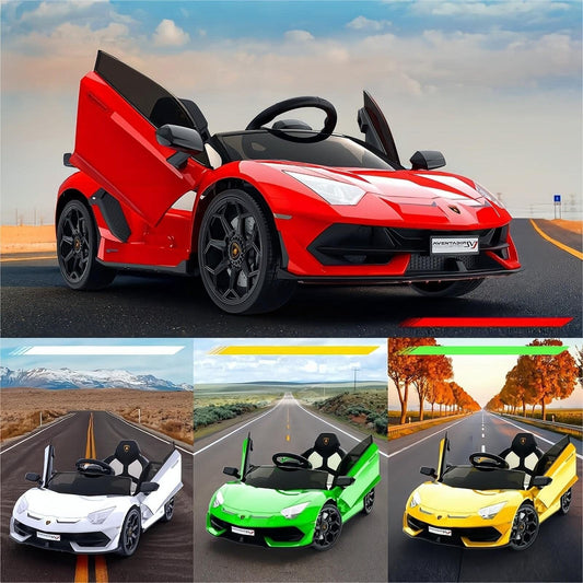 12V Licensed Lamborghini Electric Battery-Powered Ride-On Vehicle Gas Scooters 0