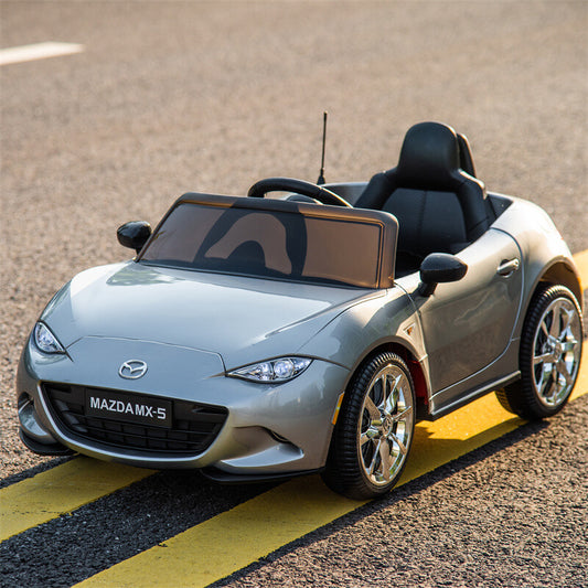 12V Licensed Mazda MX-5 RF Kids Ride-On Toy with Parental Remote, Music, and Suspension System Gas Scooters 0