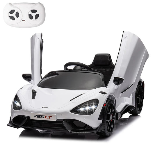 12V Licensed McLaren 765LT Electric Ride-On Toy Vehicle for Kids Age 3+ Gas Scooters 0