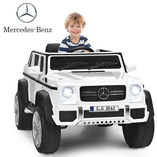 12V Licensed Kids Ride-On Mercedes-Benz RC Motorized Car with Trunk and Music Gas Scooters 0