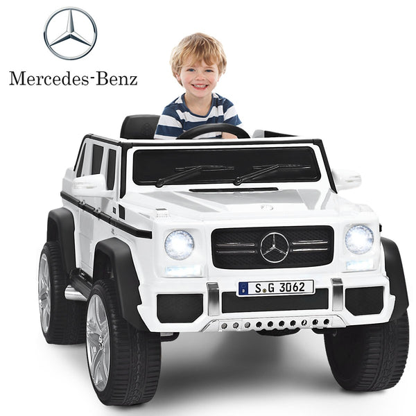 12V Licensed Kids Ride-On Mercedes-Benz RC Motorized Car with Trunk and Music