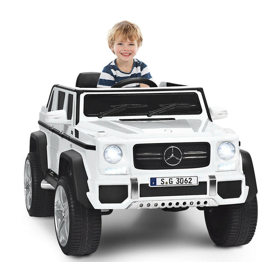 12V Licensed Kids Ride-On Mercedes-Benz RC Motorized Car with Trunk and Music Gas Scooters 0
