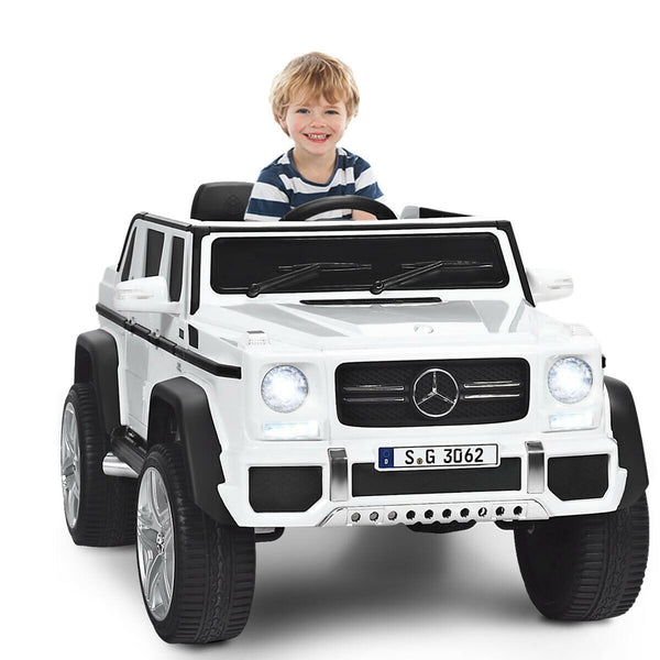 12V Licensed Kids Ride-On Mercedes-Benz RC Motorized Car with Trunk and Music