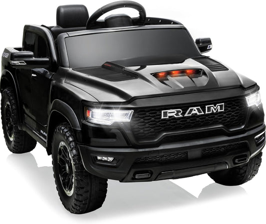 12V Licensed Ram 1500 Ride-On Pickup Truck Toy for Kids and Toddlers Gas Scooters 0