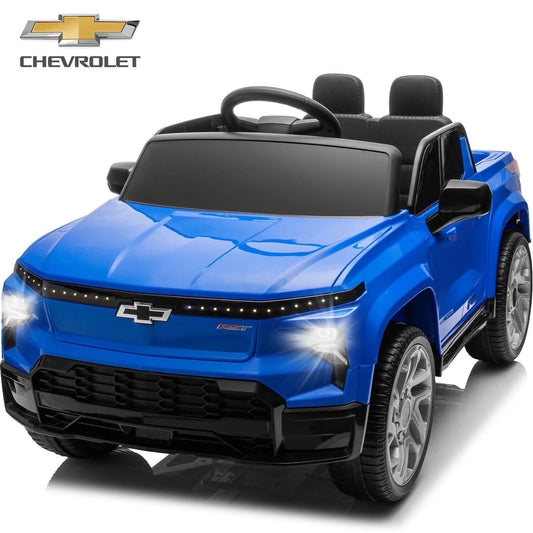 12V Licensed Silverado Electric Ride-On Truck Toy with Remote for Toddlers and Kids Gas Scooters 0