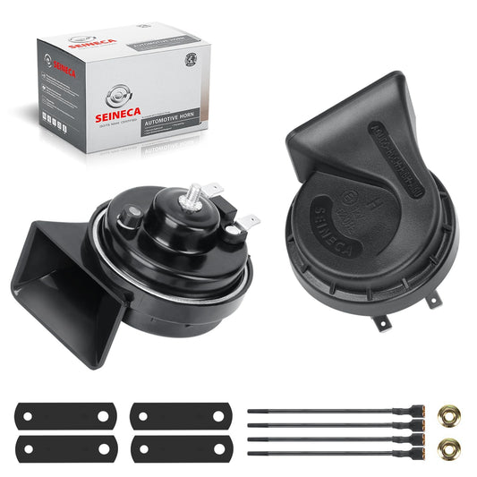 12V Loud Dual-Tone Electric Snail Horn Kit Universal Fit for Truck Car SUV Gas Scooters 0