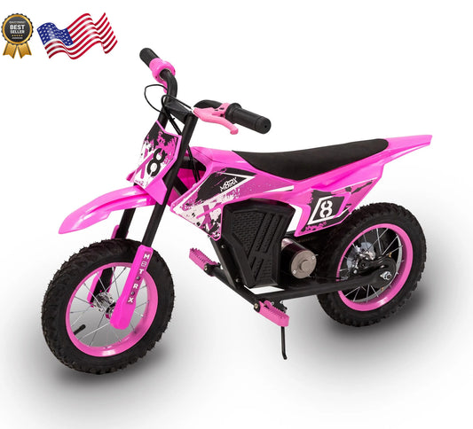 12V Mini Electric Battery-Powered Kids Dirt Bike Ride-On Toy Motorcycle Gas Scooters 0