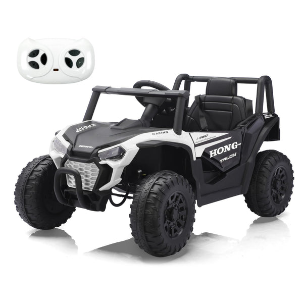 12V Remote Control Ride-On Car for Kids with Lights, Music, and Horn