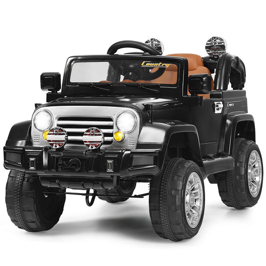 12V Kids Ride-On RC Truck Car with Remote Control, LED Lights, and MP3 Music Gas Scooters 0