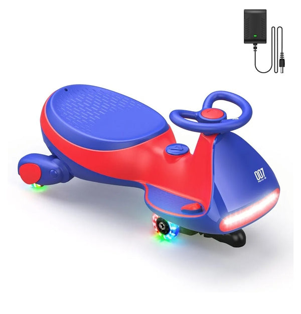 12V N7 Pro Electric Wiggle Car with Pedal and Rechargeable Battery 2-in-1 Swing Ride-On