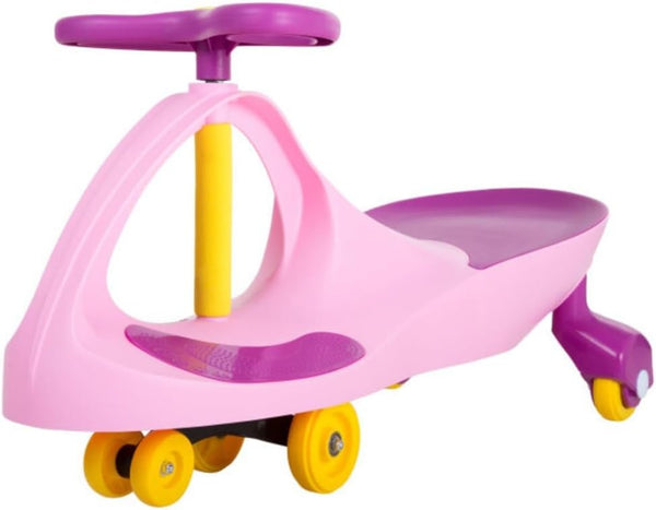 12V Electric Wiggle Ride-On Car with Pedal for Kids featuring MagicMute Motor and Swing Function
