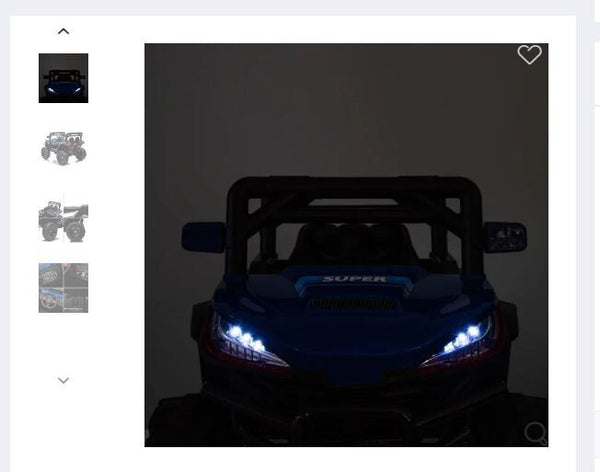 12V 4.5Ah Battery-Powered Off-Road Electric Car for Kids in Black and Blue