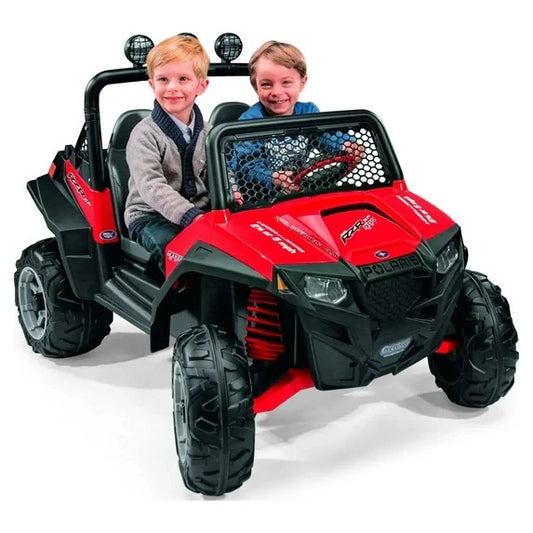 12V Battery-Powered Ride-On Polaris RZR 900 ATV for Ages 3+ in Red Gas Scooters 0