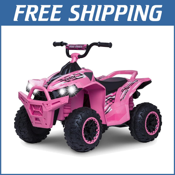 12V Pink Toddler Electric 4-Wheeler ATV with Forward and Reverse Functions