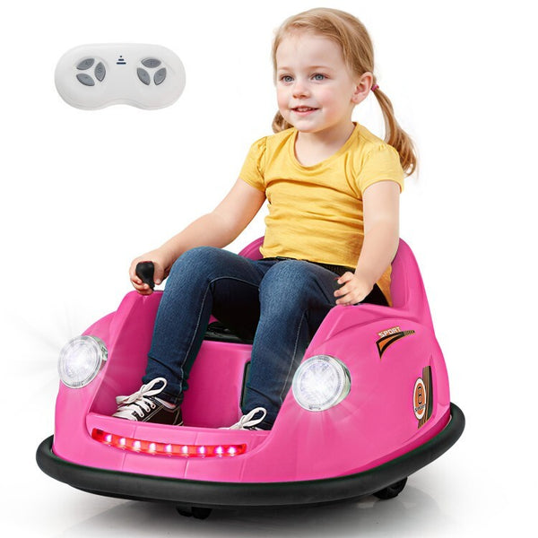 12V Rechargeable Battery Kids Electric Ride-On Bumper Car Toy with Remote Control