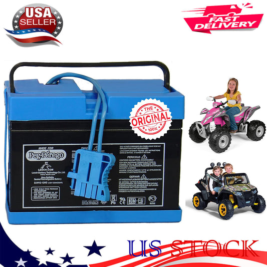 12V Replacement Battery for Ride-On Toys Compatible with John Deere and Polaris Gas Scooters 0