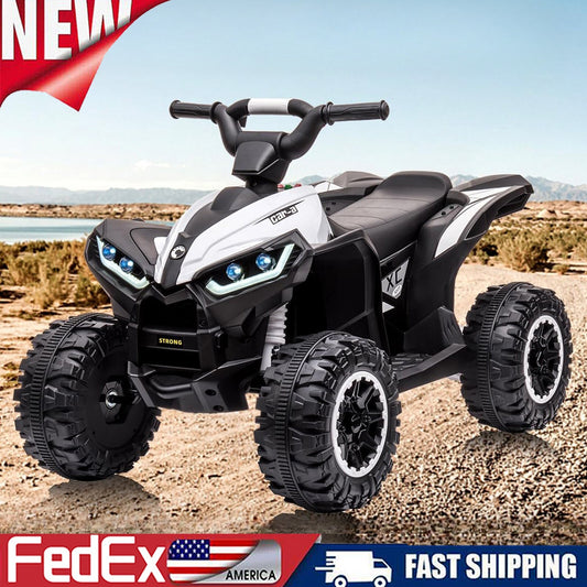 12V Electric Ride-On ATV Quad for Kids with Remote Control Off-Road Toy Car Gas Scooters 0